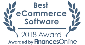 This award is given to the best product in our eCommerce software category. It highlights its superior quality and underlines the fact that it's a leader on the market.